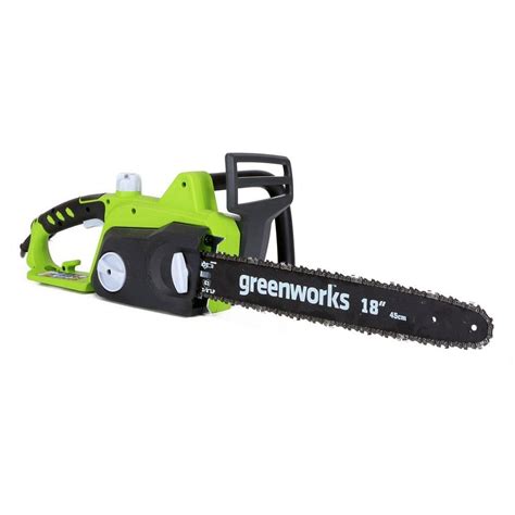 Greenworks In Electric Chainsaw Gw The Home Depot