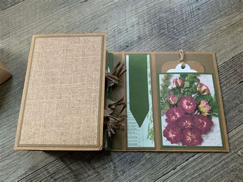 BastelSet BastelKit Scrapbook Mini Album Stampin up Blüten der