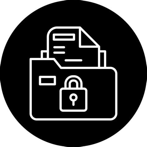 Secure Folder Vector Icon 32547718 Vector Art At Vecteezy