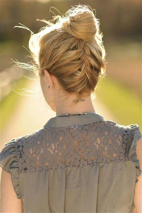 15 Fresh Updo’s For Medium Length Hair Popular Haircuts