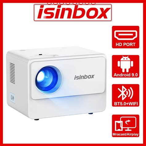 Isinbox Portable Projector Android K Wifi Bluetooth Home