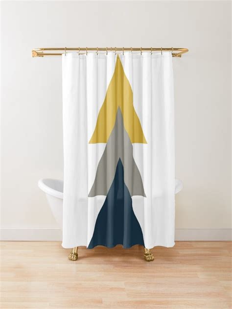 Triangle Trio Minimalist Geometric In Light Mustard Yellow White