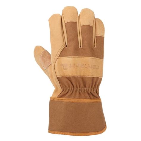 Carhartt Mens System 5 Work Safety Cuff Gloves Brown Xl Gw0518