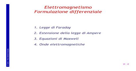 Pdf Elettromagnetismo Formulazione Differenziale Emrg It · Elettromagnetismo Formulazione