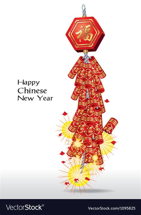 Red firecrackers for chinese new year Royalty Free Vector