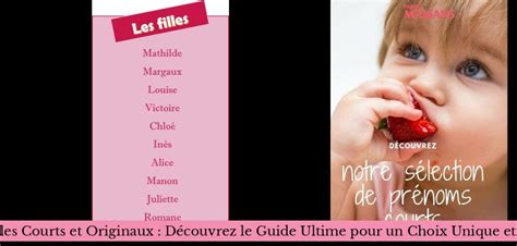 Prénoms Filles Courts et Originaux Découvrez le Guide Ultime pour un