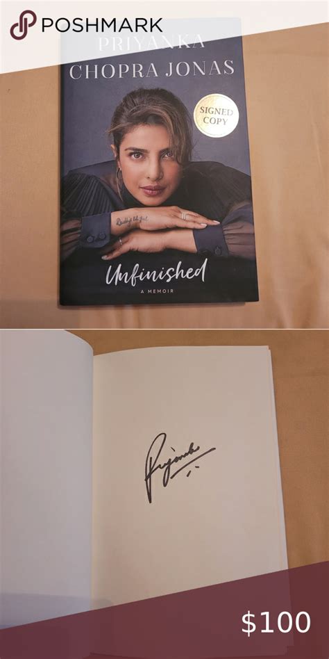 Priyanka Chopra Jonas Unfinished Signed Book | Best self help books ...