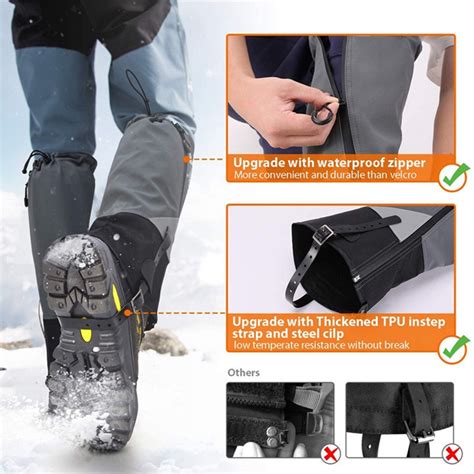 Fause Snake Gaiters Bite Protection For Lower Legs Outdoor Hiking