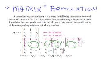 Multivariable Calculus Cross Product Of Two Vectors Tpt