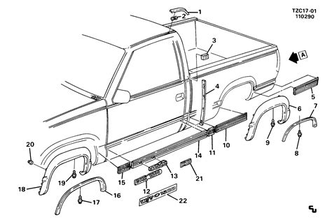 C1500 PICKUP 2WD - Moldings/cab & body side > Chevrolet EPC Online ...