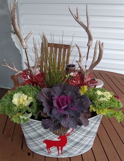 Reindeer Planter Christmas Planters Reindeer Planter Christmas Wreaths