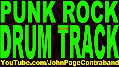 Punk Rock Drum Track 150 Bpm Drums Only For Guitar And Bass Youtube