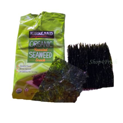 17g Kirkland Signature Organic Roasted Seaweed Snack Mart31