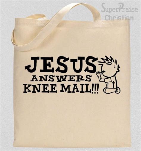 Jesus Is The Answer Tote Bag Christian Tote Bags Sunday School