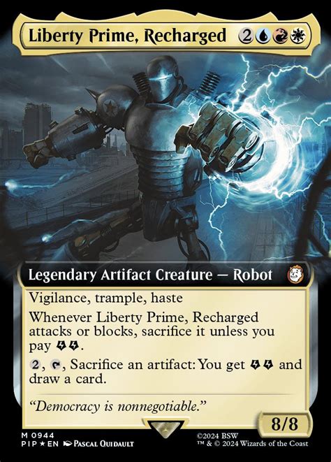 Liberty Prime Recharged Universes Beyond Fallout Variants Foil