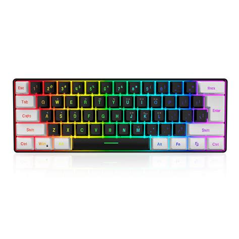 V700 61 Keys Gaming Rgb Keyboard Usb Backlight Mechanical Feel With