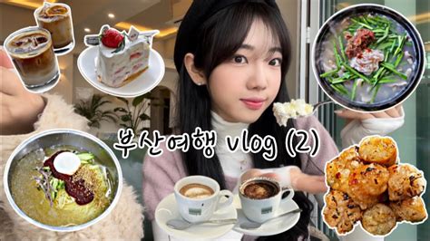 Vlog 부산브이로그2 먹방브이로그 일상브이로그 먹방여행 부산여행 부산맛집 부산카페 광안리맛집