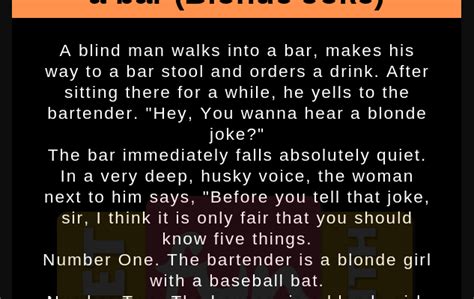 A Blind Man Walks Into A Bar Funny Joke Funny Viral Stories