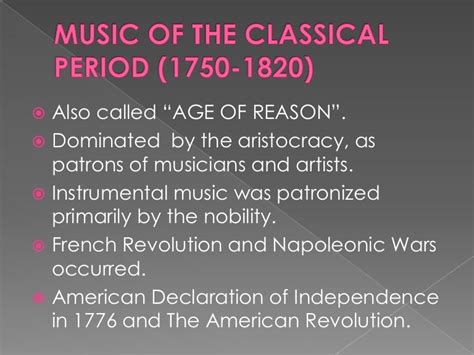 Music Of The Classical Period 1750 1820