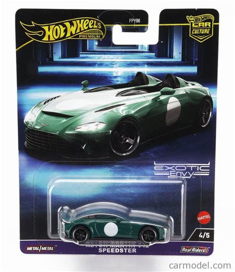 MATTEL HOT WHEELS HKC FPY Scale ASTON MARTIN V SPEEDSTER EXOTIC ENVY GREEN