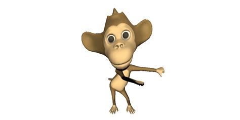 3D Dancing Monkey - TurboSquid 1590502