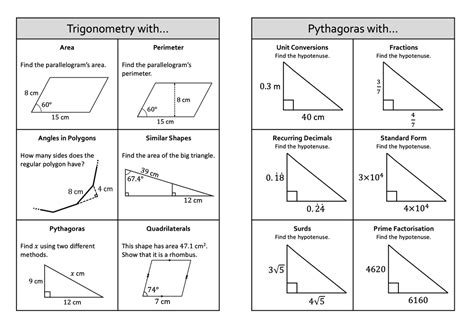 Iw Pythagoras And Trigonometry With Mixed Questions Interwoven