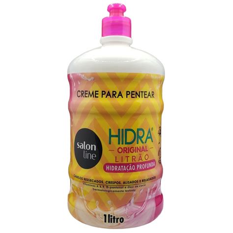 Creme Para Pentear Hidra Original Salon Line Litro Shopee Brasil