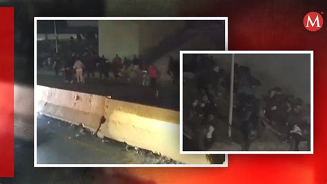 Se captó en VIDEO el cruce masivo de migrantes a EU en Tijuana Grupo