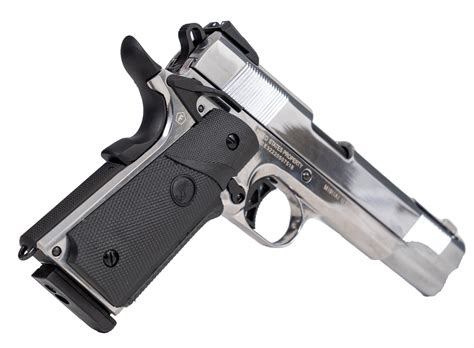 Colt 1911 Ported Greengas Silver Full Metal Blowback