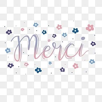 Merci Hand Lettering Inscription Label Sticker Script Brush Merci