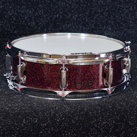 Treehouse Custom Drums 4½x13 10 Ply Maple Snare Drum Red Reverb