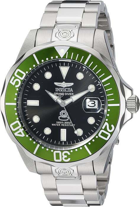 Invicta Mens Stainless Steel Pro Diver Quartz Watch Black 47mm 3047