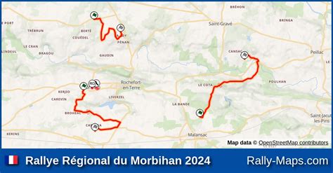 Maps Rallye R Gional Du Morbihan Coupe Rally Maps