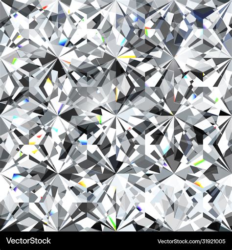 Seamless crystal diamond pattern Royalty Free Vector Image