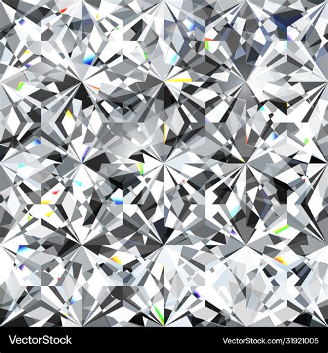 Seamless Crystal Diamond Pattern Royalty Free Vector Image