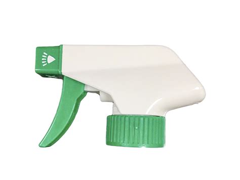 Durable White Trigger Sprayer With Green Nozzle Cap Eround Sprayer