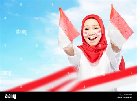 Indonesian Women Celebrate Indonesian Independence Day On 17 August By