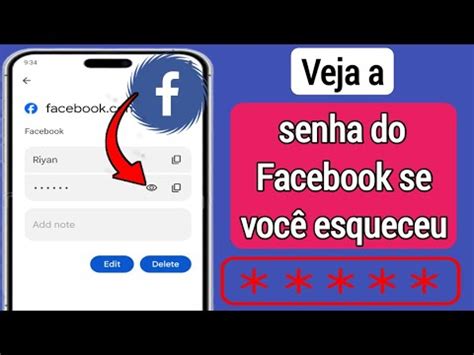 Como Ver Sua Senha Do Facebook Caso Voc Tenha Esquecido Como