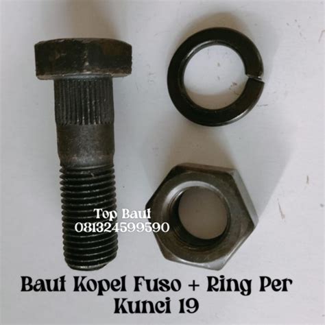 Jual MINIMAL ORDER 10 PCS Baut Kopel Fuso Kunci 19 Pakai Ring Per Baut