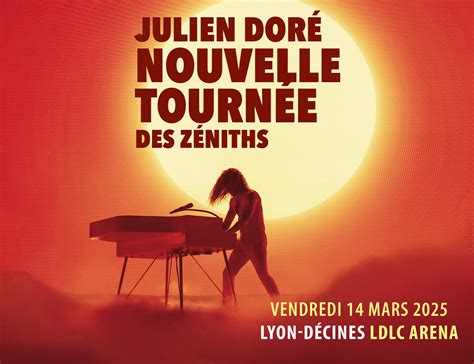 Julien Doré en concert à Lyon Décines Billetterie LDLC Arena