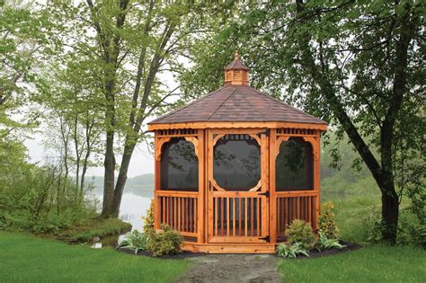 Wood Octagonal Gazebos North Country Sheds