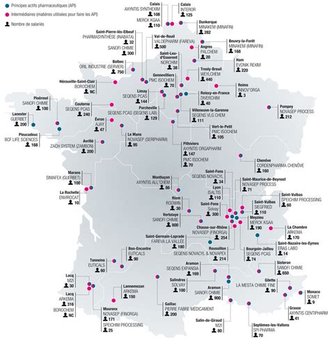 Exclusif La Carte De France Des Usines De Fabrication De Principes