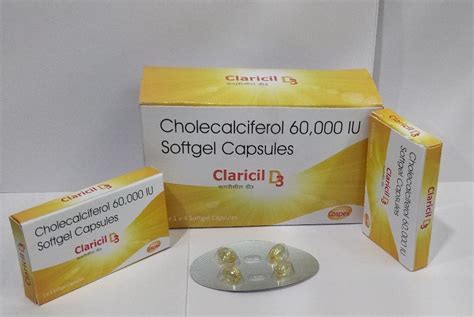 Claricil D Cholecalciferol I U Softgel Capsules Tablet Capsule