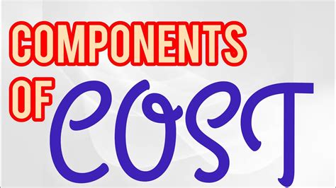 Components Of Costprime Costfactory Costcost Of Productiontotal