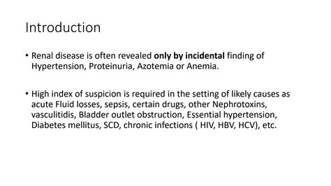 SOLUTION: Symptoms and signs of renal diseases - Studypool