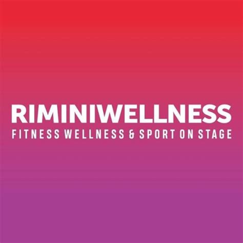 Rimini Wellness 2019 Rimini Fiera Promozione Alberghiera Rimini