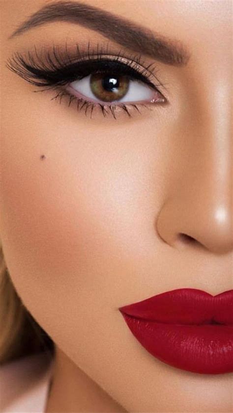 Pin By Aquangel Goddess Empire On Beauty Make Up Red Lip Makeup Eye