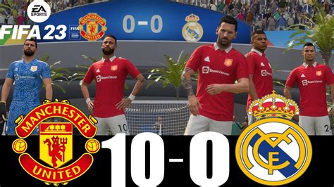 Fifa Gameplay Manchester United Vs Real Madrid Messi Cr