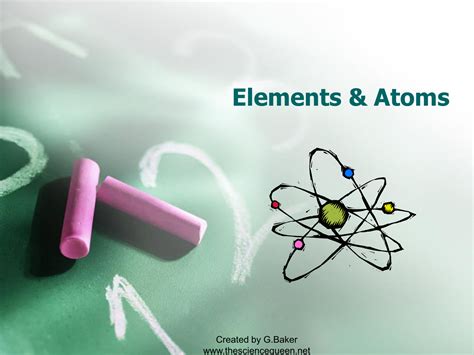 Elements and Atoms