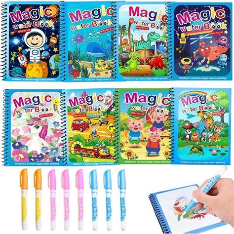 Livre De Coloriage Pi Ces Peinture Magique A L Eau Enfant Magic